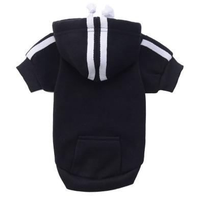 China Sustainable Wholesale Dog Apparel Fleece White Dog Hoodie Sweater With Pocket for sale