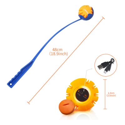 China Laroo Durable Outdoor Stocked Dog Toy Tennis Ball And Launcher For 6.5cm Dog Toys Interactive Plastic 24 Ball Online Service Availabile for sale