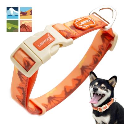 China Laroo 2022 New Design Adjustable Dog Collar And Leash Set Luxury Stocked For Small Medium Large Dog for sale