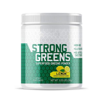 China Well Energy Selling Nutrition Strong Greens Superfood Powder Antioxidants Sweeteners WheatGrass Coconut Water Turmeric for sale