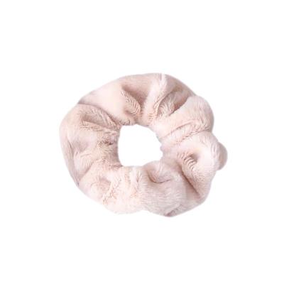 China 2022 Fashion Girl's Fluffy Cute Fur Scrunchies Hair Band Ponytail Soft Hair Tie Holder Plush Hair Scrunchies For Hair for sale