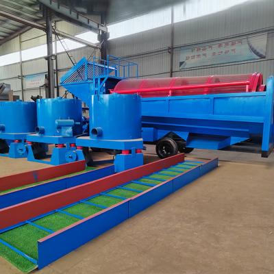 China Coltan Tin Mining Separator Process Gold Diamond Trommel Washing Scrubber Machine for sale