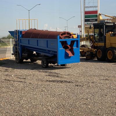 China Customizable Discharge Size Portable Gold Trommel Screen for Gold Mining Operations for sale