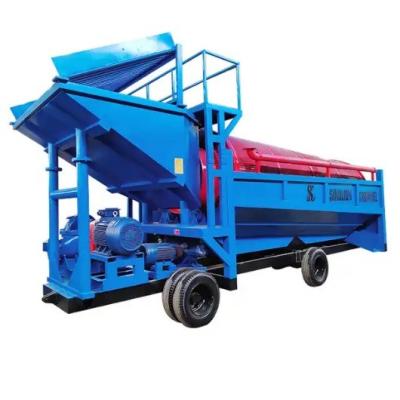 China Mobile Trommel Screen Mining Gold Trommel Washing Plant with Ore Gold Machinery Separator for sale