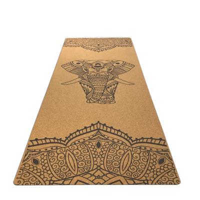 China Durable Eco-Friendly Rubber Yoga Mats Cork Yoga Pilates Yoga Mat Cork Natural for sale