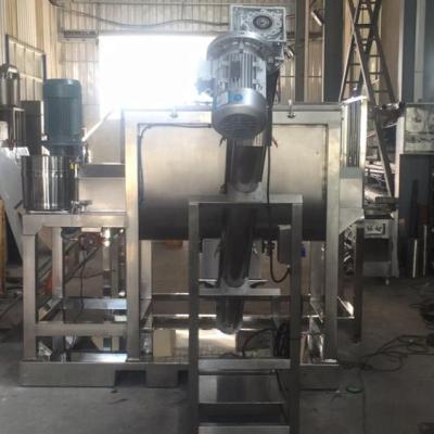 China WLDH-300 horizontal ribbon type powder mixer for chocolate powder for sale