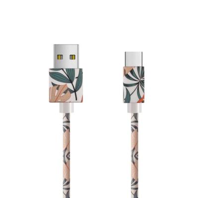 China Wholesale leather charging micro type custom print usb COMPUTER cable usb lighting phone accessories fast charging c cable for sale