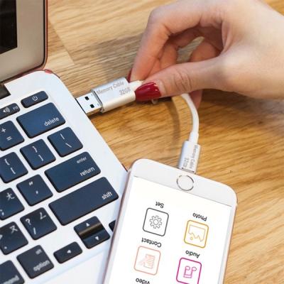 China Hot Selling 2017 Memory Stick Mobile Drive 128GB I USB Flash Drive Cable For Mobile IOS,iPad,iPod for sale