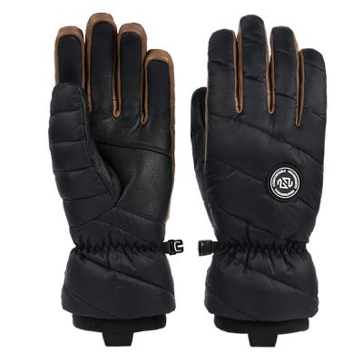 China Casual Winter Warm Down Ski Gloves Touchscreen Custom Gloves With Logo For Outdoor Men And Women for sale