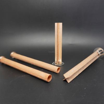 China Candle Make DIY Wholesale Clips Tags Holder Power Unit Cookie Wood Wick Home Quality Sniffed Candle Wood Wicks for sale