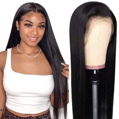 China Cheap Body Wave Hair 13*4 Hd Brazilian Straight Lace Front Wig Virgin Human Hair Wig Straight Transparent Style for sale