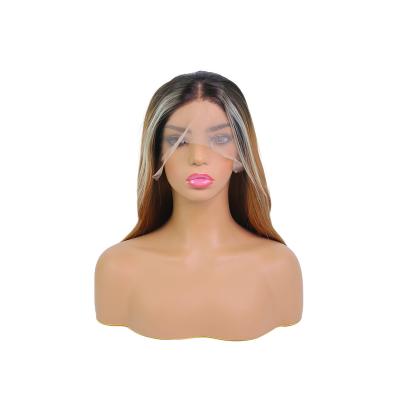 China RC09 613# 13*3 Body Wave Long HD Straight Synthetic Lace Front Hair Wig For Women for sale