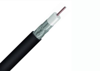 China Cable coaxial de cobre del AWG de la chaqueta negra 18 para el sistema de CATV/del CCTV/de DBS en venta