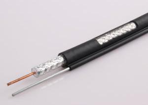 China CCS RG11 Copper coaxial cable with Steel Messenger Cable 60% and 40% Aluminum Braiding for sale