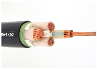 China Base aislada XLPE del cable de transmisión de la prueba de fuego 3 y cable de tierra Unarmoured en venta