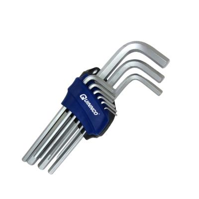 China S2 Quinnco Factory Supply 9-PC Long Arm Hex Key L-Type Set for sale