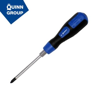 China Metal Cap for Hammer --Knock Quinnco PH1 X 125 mm CR-V Pass Through Function Phillips Screwdriver for sale