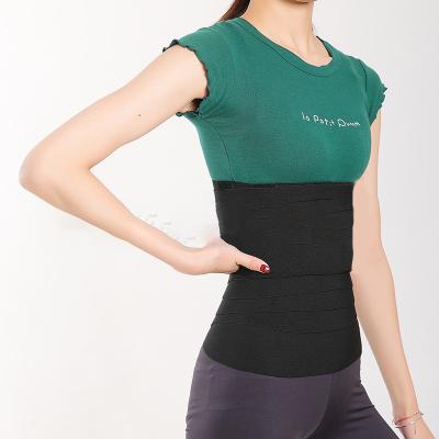 China New Design Women Breathable Compression Shaper Invisible Elastic Wrap Around Slimming Belt Waist Trainer Wrap for sale