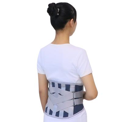 China Lumbar Brace Waist Support Lower Back Brace Waist Support Adjustable Straps Back Waist Trimmer + Waist Trainer Pain Relief Belt for sale