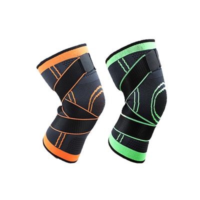 China Outdoor Sports Elasticity Knitted Knee Pads Adjustable Breathable Multi-Size Knee Pads For Basketball Soccer Away for sale