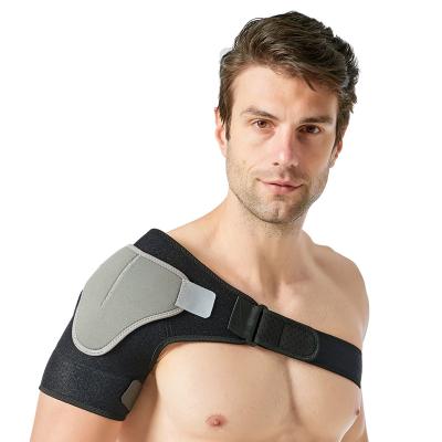 China Breathable Shoulder Stability Brace Adjustable Shoulder Support With Pressure Pad Sport Shoulder Pads for sale