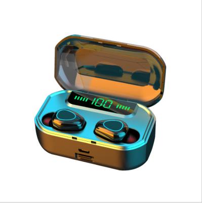 China Headband TWS V5.0 Earbuds LED Digital Display Touch Display Earphone BT Wireless Headset with 3500mAh Power Bank for sale