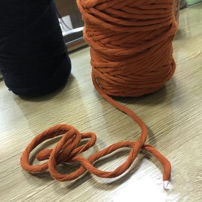 China Sustainable Wholesale Twisted Cotton Rope Macrame Tie 5mm For Macrame Hanging for sale