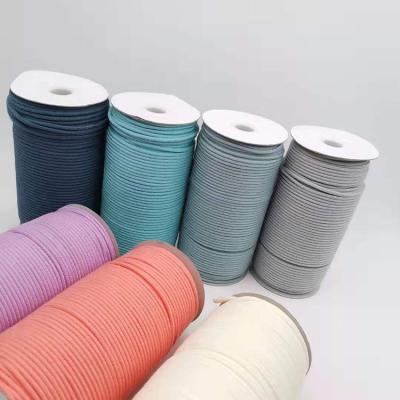 China Sustainable Top Quality 3mm 100% Braided Cotton Tubing Multi Colored Rope For Macrame for sale