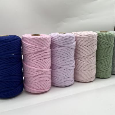 China Viable Cheap Wholesale Bulk Price RTS 3mm Twist 4ply Rope Macrame Rope for sale