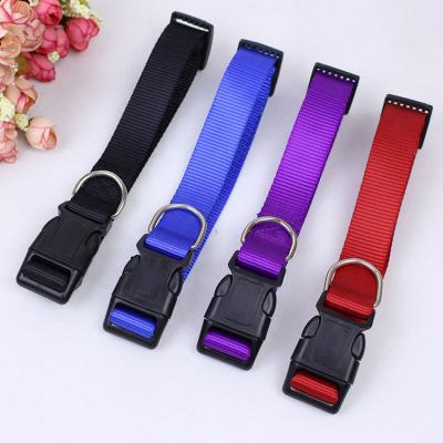 China Padded Pet Supplies Dog Collar Adjustable Pet Collar Nylon Single Pet Leash for sale