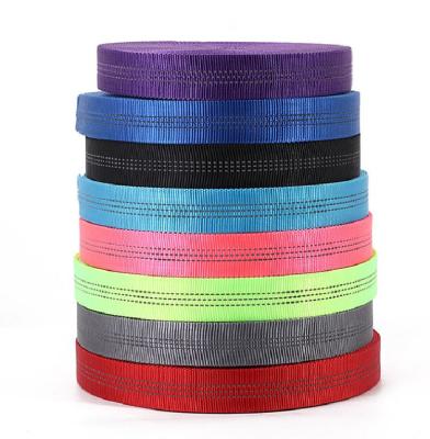 China Manufacturer Viable Outdoor Reflective Webbing Nylon Strap For Dog Leash Harness for sale