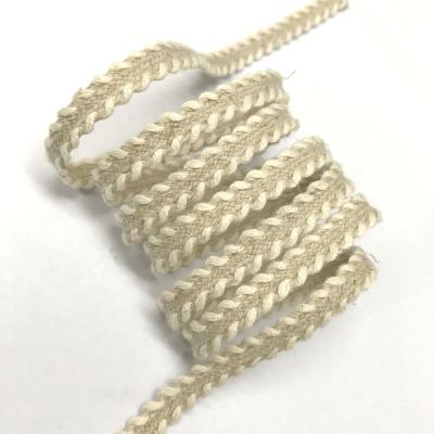 China 5mm Jacquard Sash Jute Webbing Viable Tape For Decoration for sale