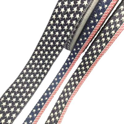 China Elastic Webbing Manufacturers Custom Jacquard Strap For Garment Tape Webbing for sale