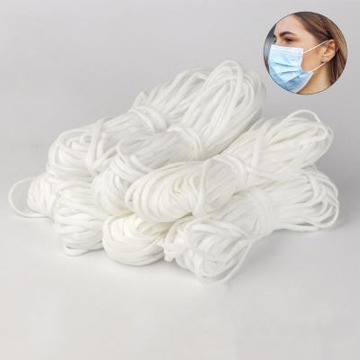 China Factory price elastic nonwoven fabric 3mm round elastic cord for earring for sale