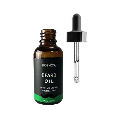 China Moisturize Natural Organic Hair Growth Bread Bottle Beard Oil Professional Making Essential Men for sale