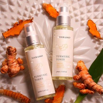 China Organic Toner Wholesale Private Label Skin Care Facial Turmeric Face Toner Moisturizing for sale