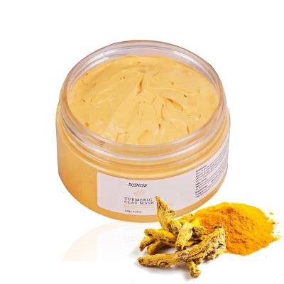 China Organic Moisturizer Plant Complexion Brightening Blemish Reducing Turmeric Clay Mask Masker for sale