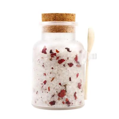 China Wholesale Luxury Exfoliator Private Label Rose Foaming Rose Lavender Chamomile Organic Crystal Flower Whitening Bath Salts For Spa for sale