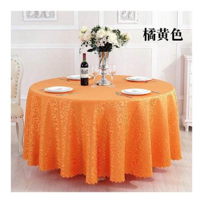 China Latest Design Top Quality Modern Cheap Round Cotton Wedding Tablecloth for sale