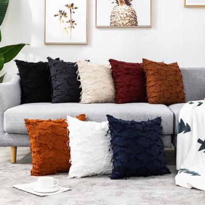 China PORTABLE factory direct cotton and jacquard car sofa pillowcase cushion canvas cover for sale