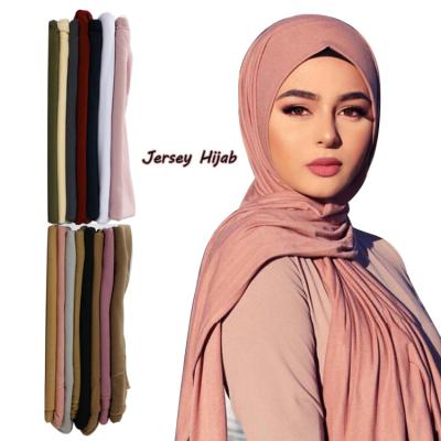 China Wholesale 12 Color Ethnic Costume Shawl Main Monochrome Tank Top Scarf Arabic Wrap Hijab Headscarf for sale