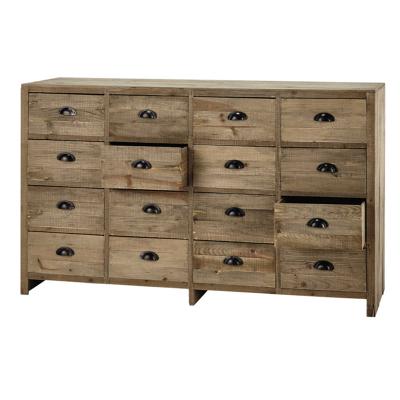 China Country Style Repurposed Wood Farmhouse Reclaimed Wood Chest Of Drawers Bedroom Furniture for sale