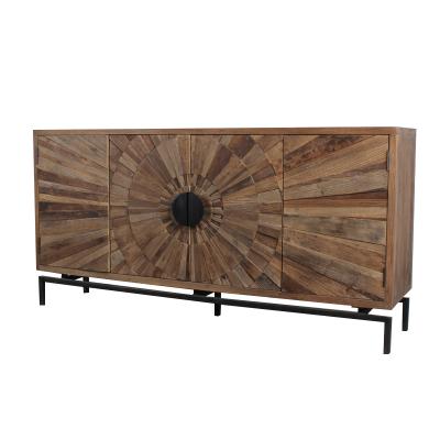 China Foldable Wooden Canopy Door Living Room Solid Wood Furniture TV Stand for sale