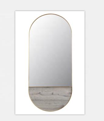 China Mirror Home Mirror Bathroom Mirror Minimalist Stainless Steel Frame for sale