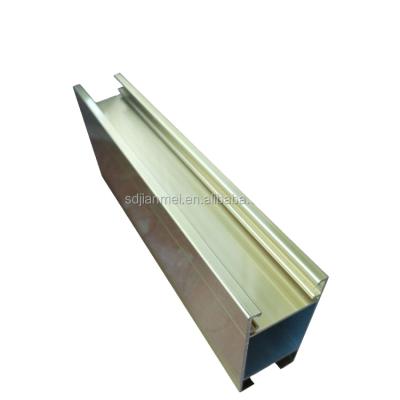 China door & Telescopic Aluminum Window Electrophoresis Extrusion Profiles Gold Price for sale