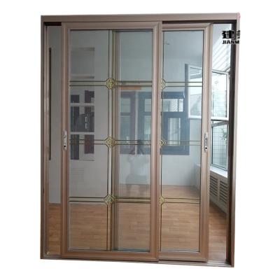 China door & Window Manufacturer Aluminum Wardrobe Sliding Door Profile for sale