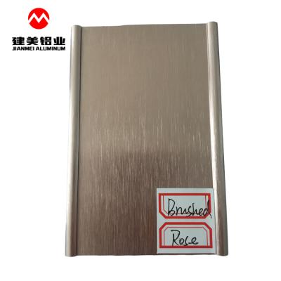 China Window Aluminum Extrusion Profiles Aluminum Hollow Profile For Window And Door With Brush Finish for sale