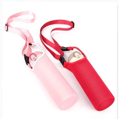 China Promotion Waterproof Neoprene Water Bottle Cover With Belt Loop Cup Sleeves for sale