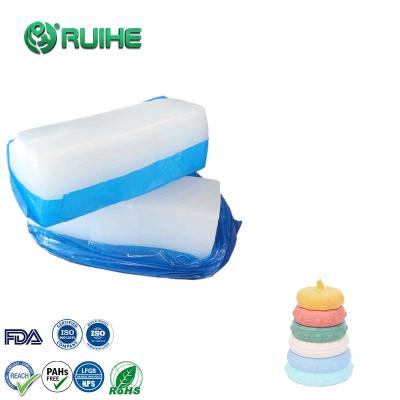 China 20-80 Shore Um composto de borracha de silicone transparente resistente ao calor fácil de processar à venda