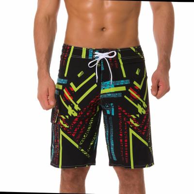 China Breathable Full Digital Printing Fixed Waistband With Drawstring Fabric Quick Dry Men Surf Beach Panel Shorts for sale